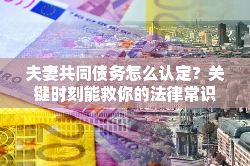 北京夫妻共同债务怎么认定？关键时刻能救你的法律常识