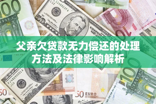北京父亲欠贷款无力偿还的处理方法及法律影响解析