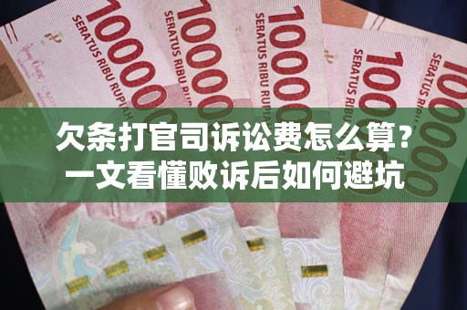 北京欠条打官司诉讼费怎么算？一文看懂败诉后如何避坑